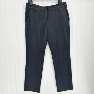 Gunex Wool Pants Womens US 12 Straight Trouser Dark Gray Wool Blend Italy EUC